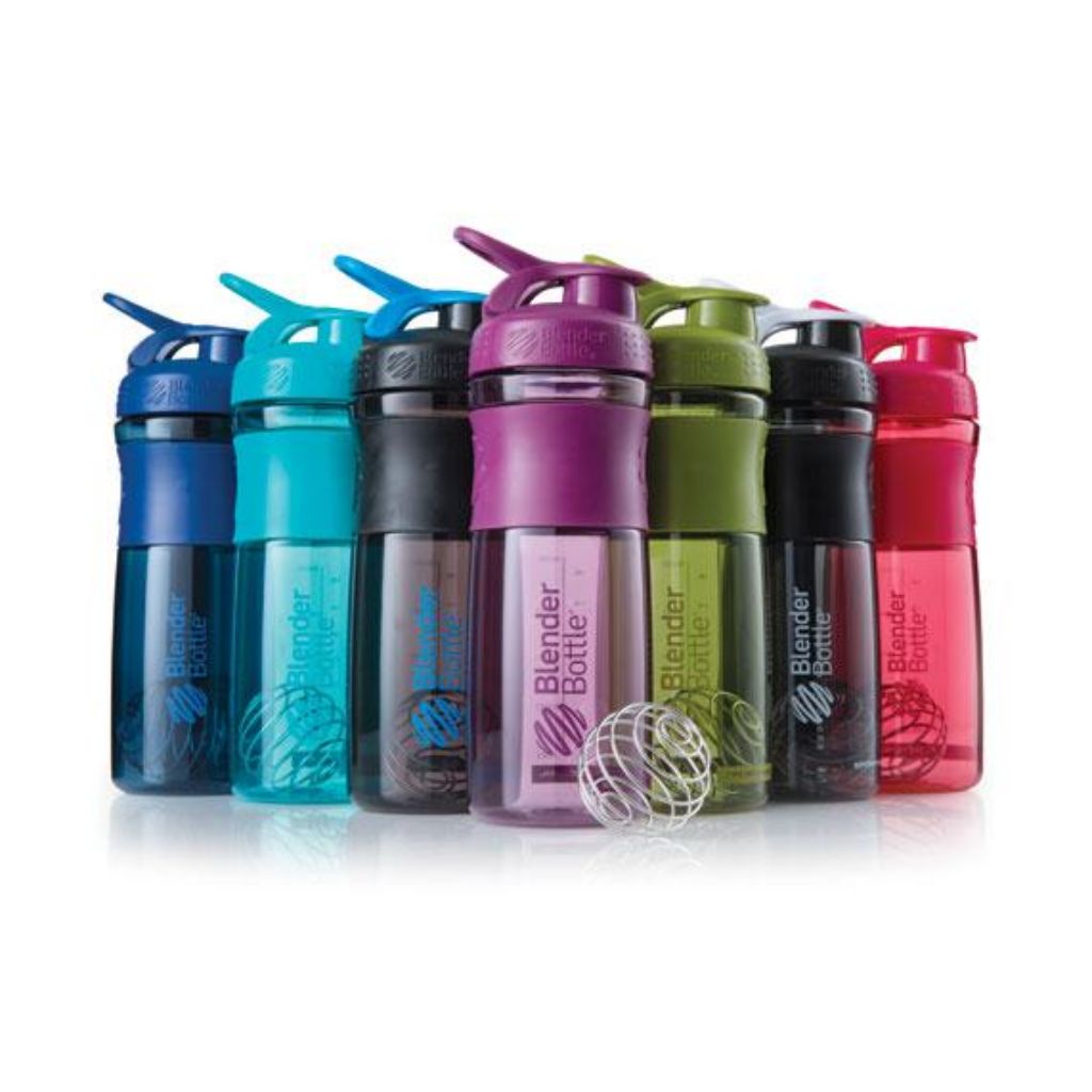 Blender Bottle 28oz Set of 2 with 2 blender balls and 1 insulating sleeve