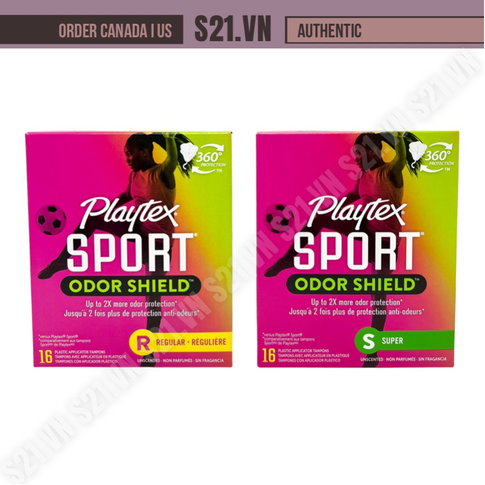 Tampon Playtex Sport Tampons Sport Odor Shield 1636 Pcs Shopee