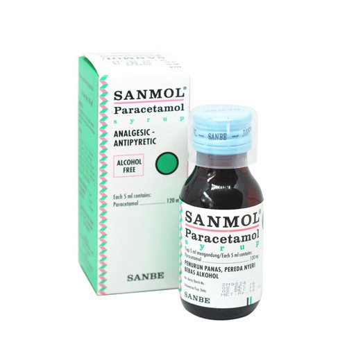 ( 1 Botol ) Sanmol Paracetamol Sirup 60ml / Penurun Panas / Demam - Gambar 3