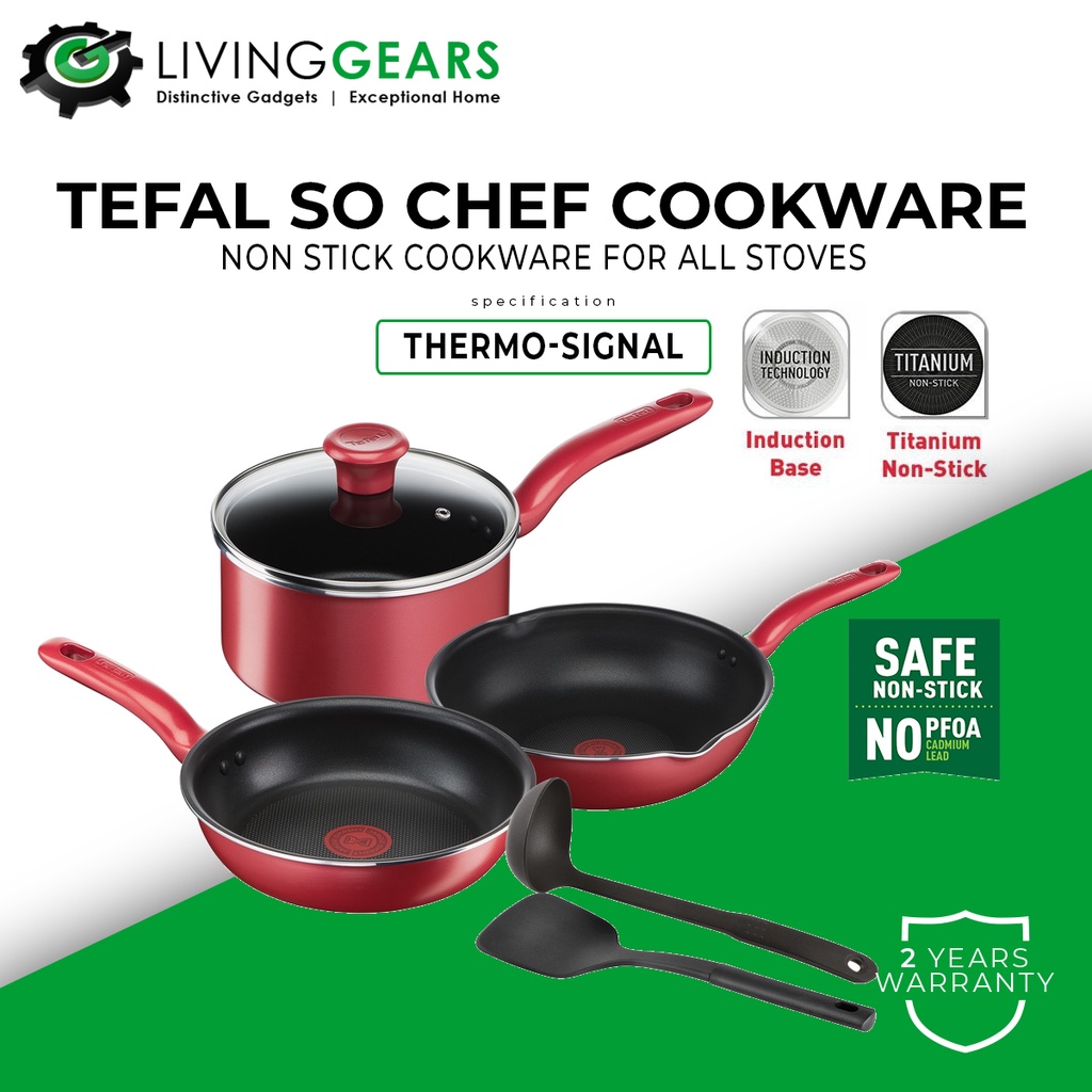 Tefal 6pc So Chef Cookware Set (Induction Compatible) (G135S6) – OG  Singapore
