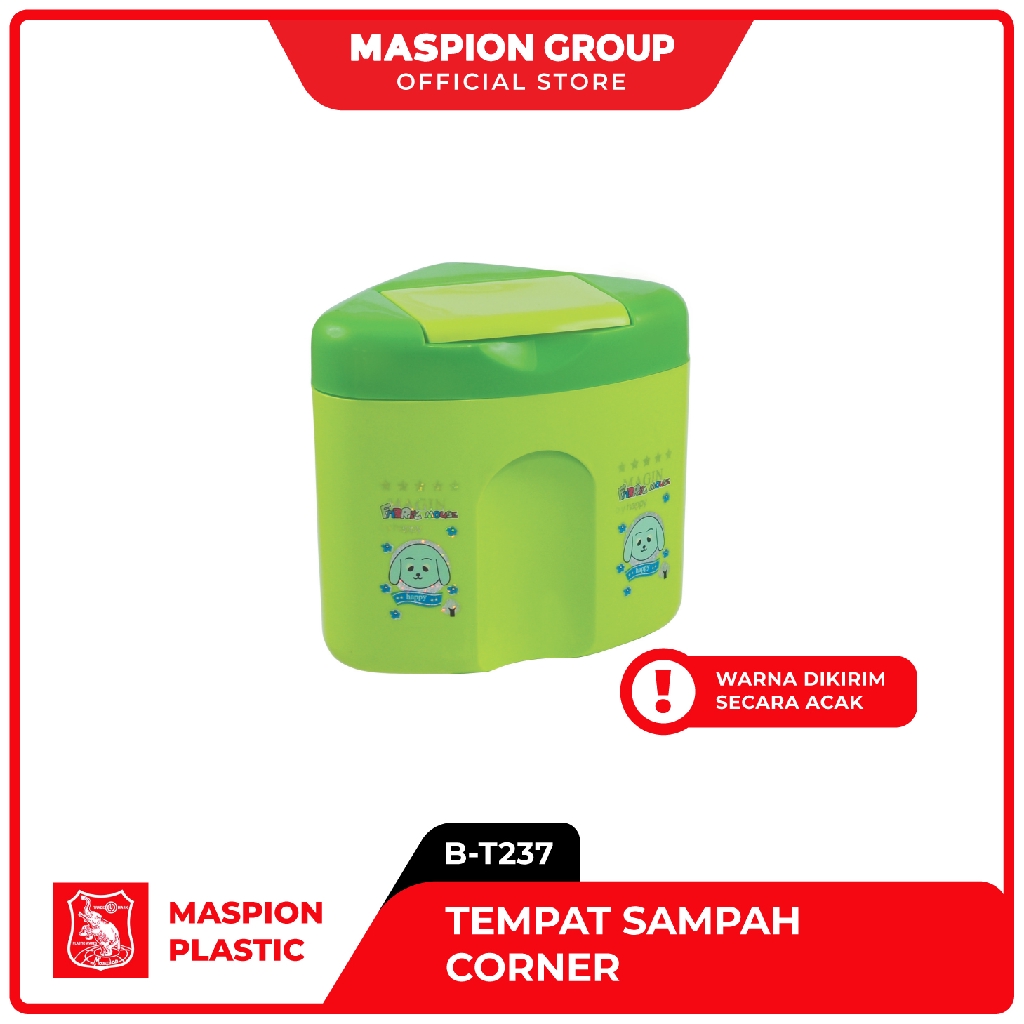 Maspion Tempat Sampah Plastik Corner Dustbin - Gambar 2