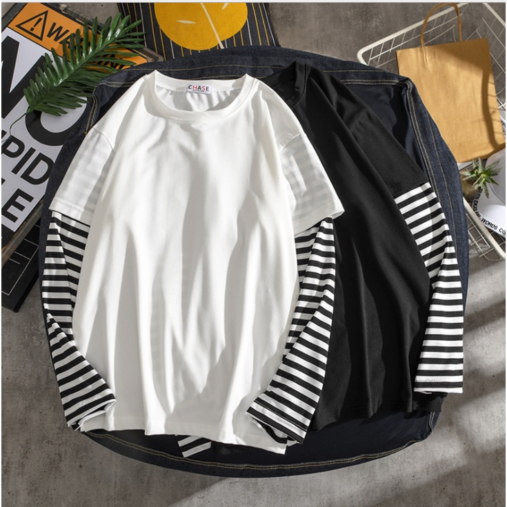 Triple A Men's short-sleeved t-shirt summer 2022 youthstudent bottoming shirt trendy top clothes men's clothing