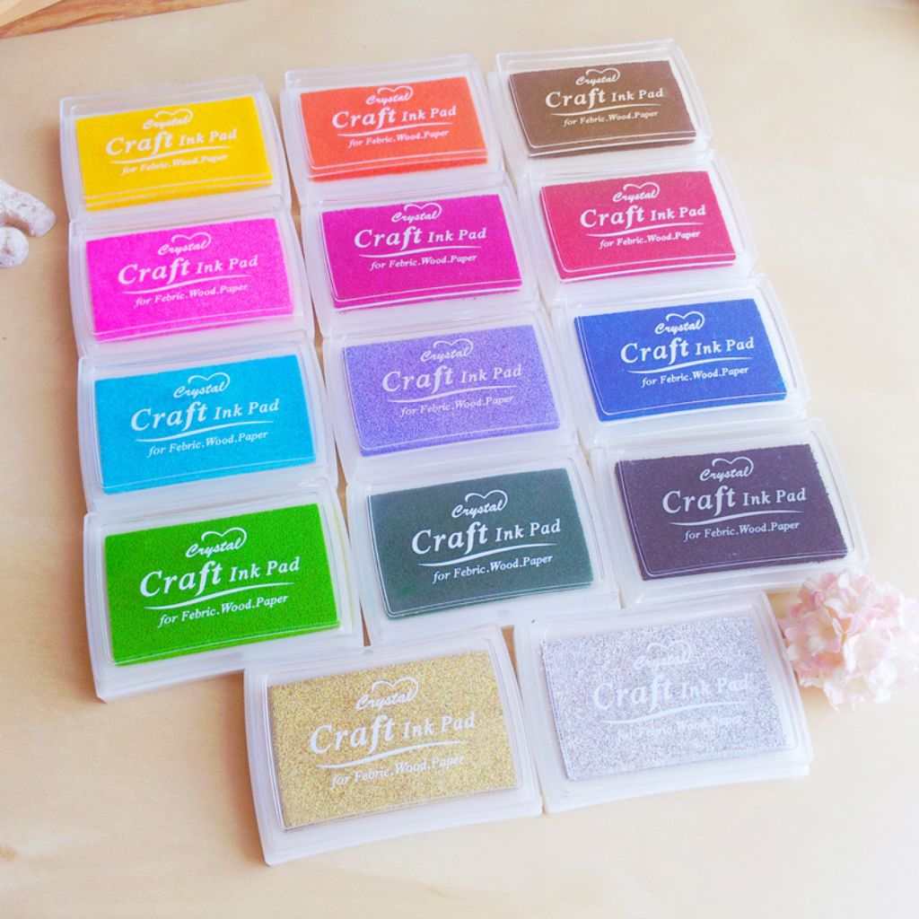 [SG SELLER] [FREE SHIPPING] Art Craft Ink Pad Stamp Print Paper Fabric ...