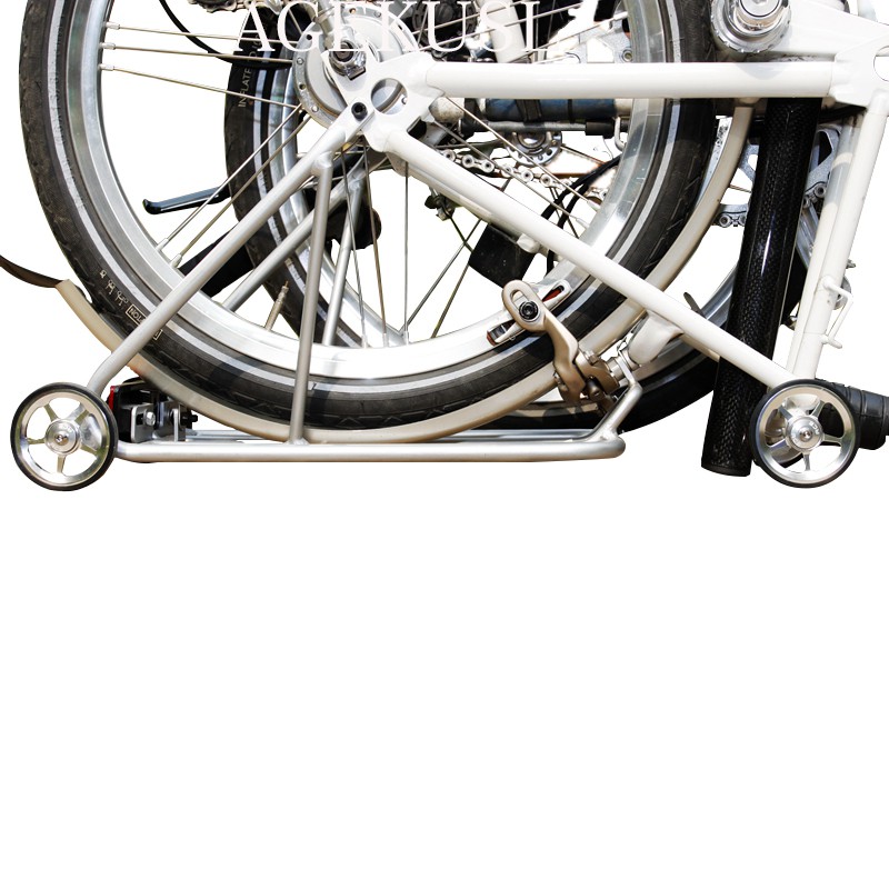 Bike Rear Rack Cargo Racks With Easy Wheels For Brompton 3 Sixty Pikes ...