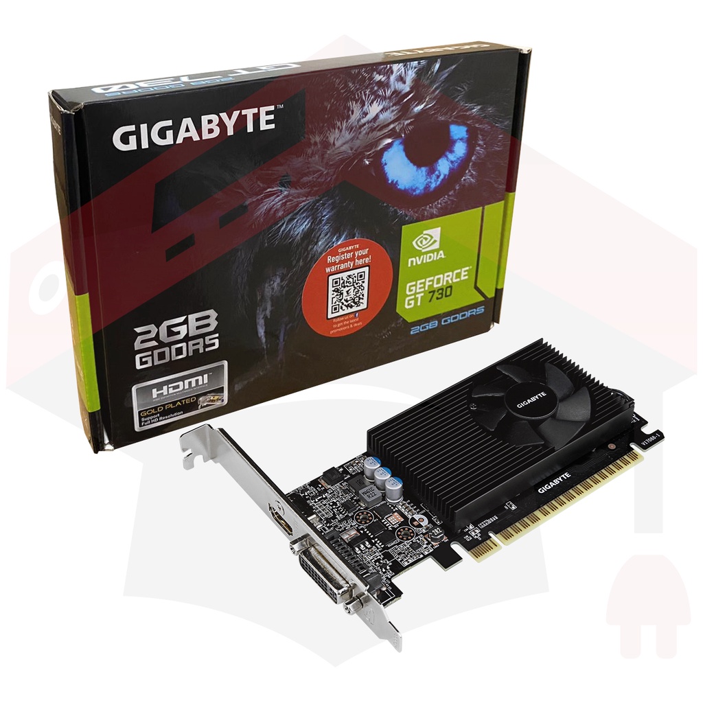 GIGABYTE GeForce GT 730 2GB GDDR5 Low Profile (GV-N730D5-2GL) | Shopee ...