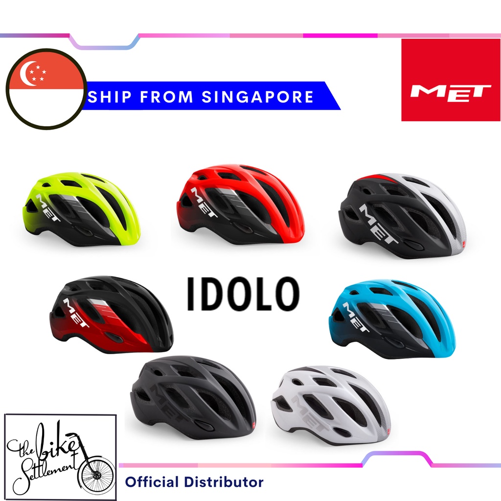 MET Idolo Road Cycling Helmet with rear LED light (Size M: 52-58cm / Size  XL: 60-64cm) | Shopee Singapore