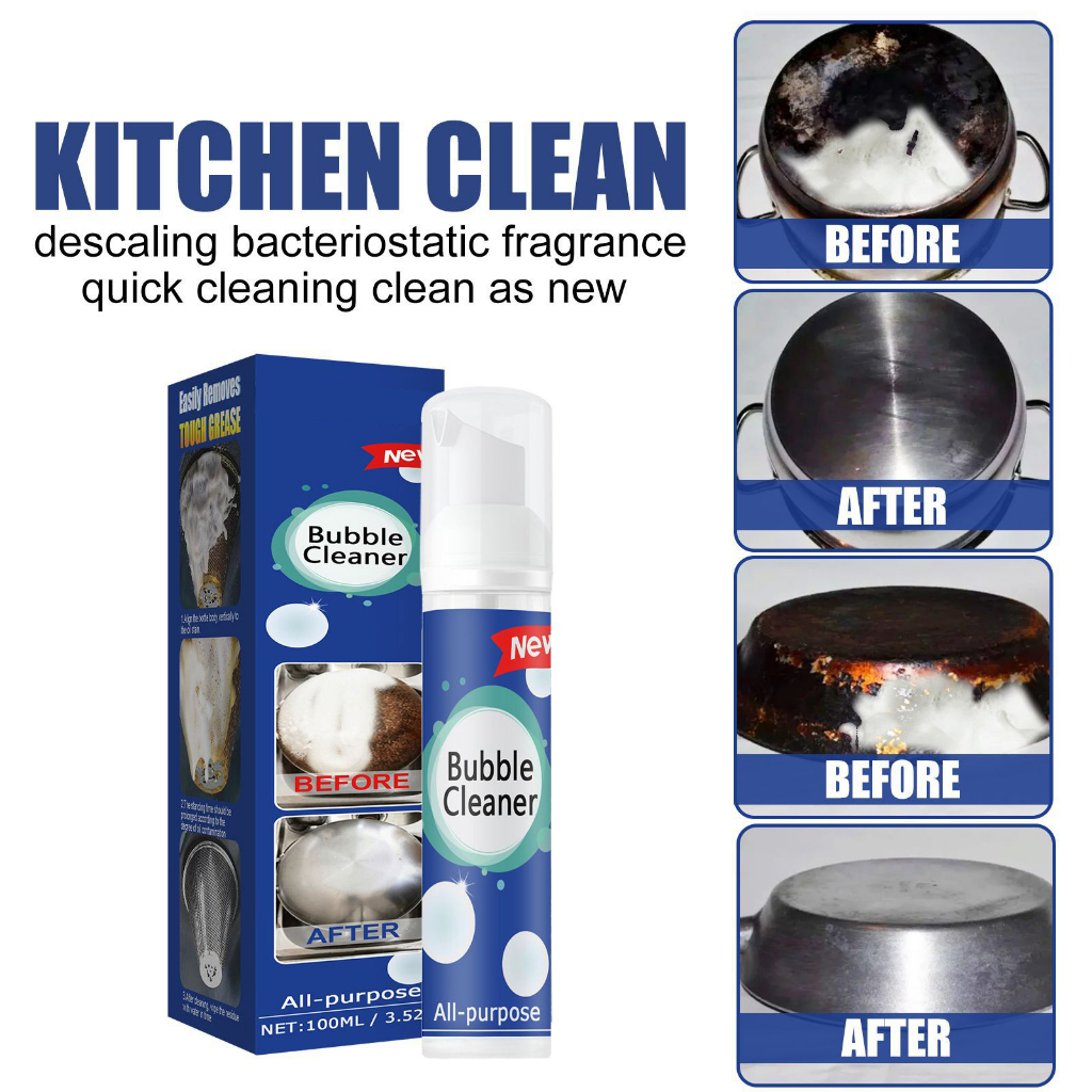 Foaming Heavy Oil Stain Cleaner, All Purpose Bubble Cleaner Kitchen
