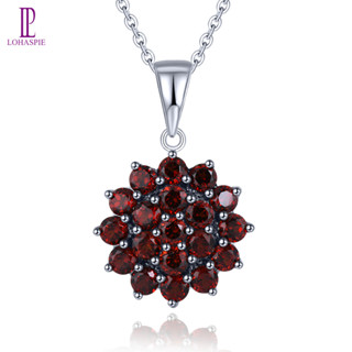 Garnet hot sale stone necklace