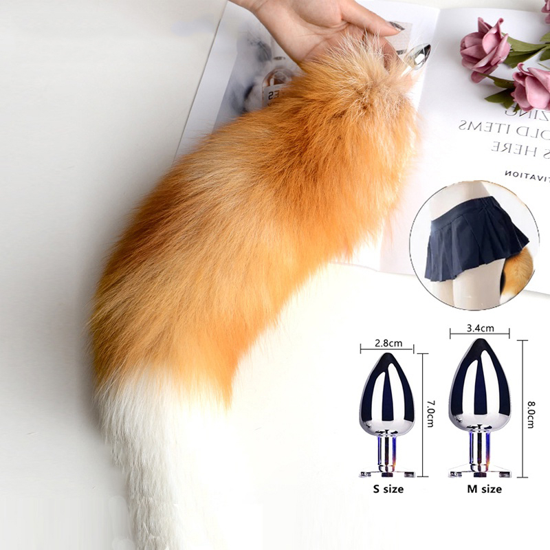 Anal Plug With Real Fox Tail For Woman Separate Plug Cosplay Ass Adult  Products Masturbator Male Female Couples Sex Toys | Shopee Singapore
