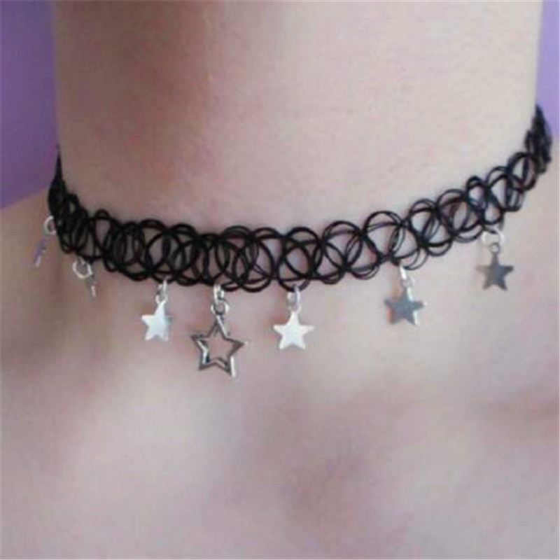 All Stainless Steel Hip Hop Punk Handcuff Necklace for Women Grunge Rock Freedom Goth Chokers