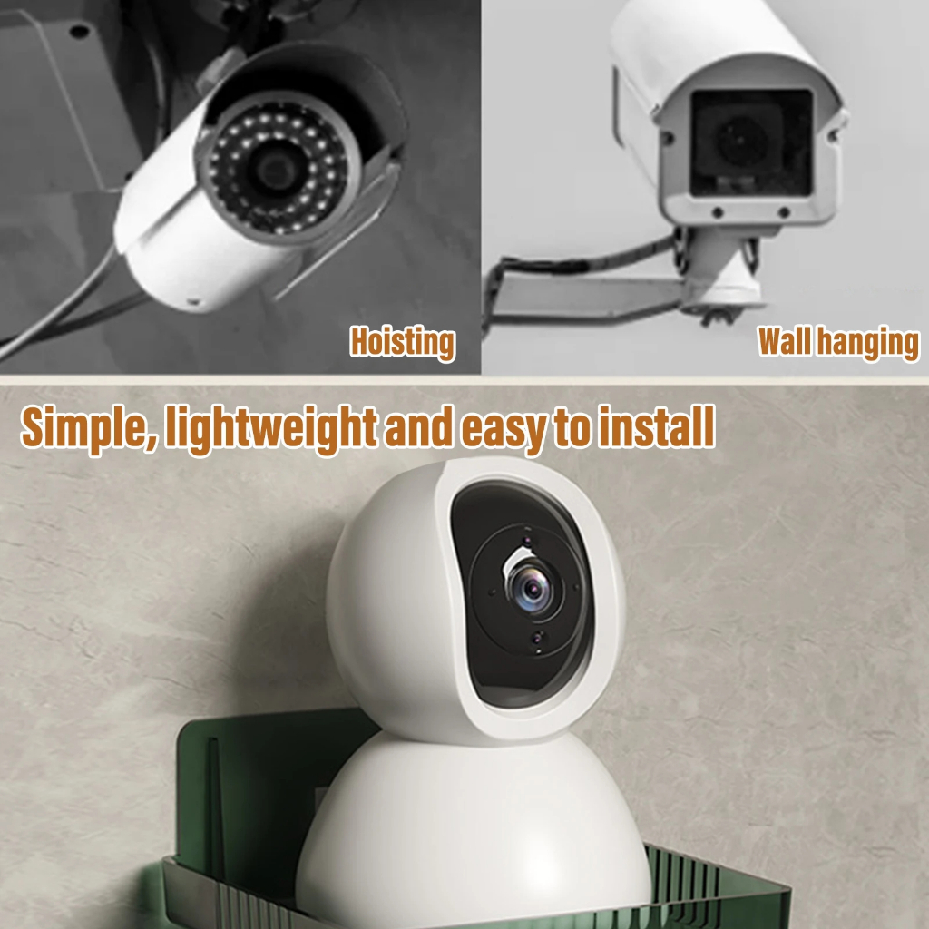 Wall Mounted Transparent Security Camera Shelf/ Home Office Punch-Free ...