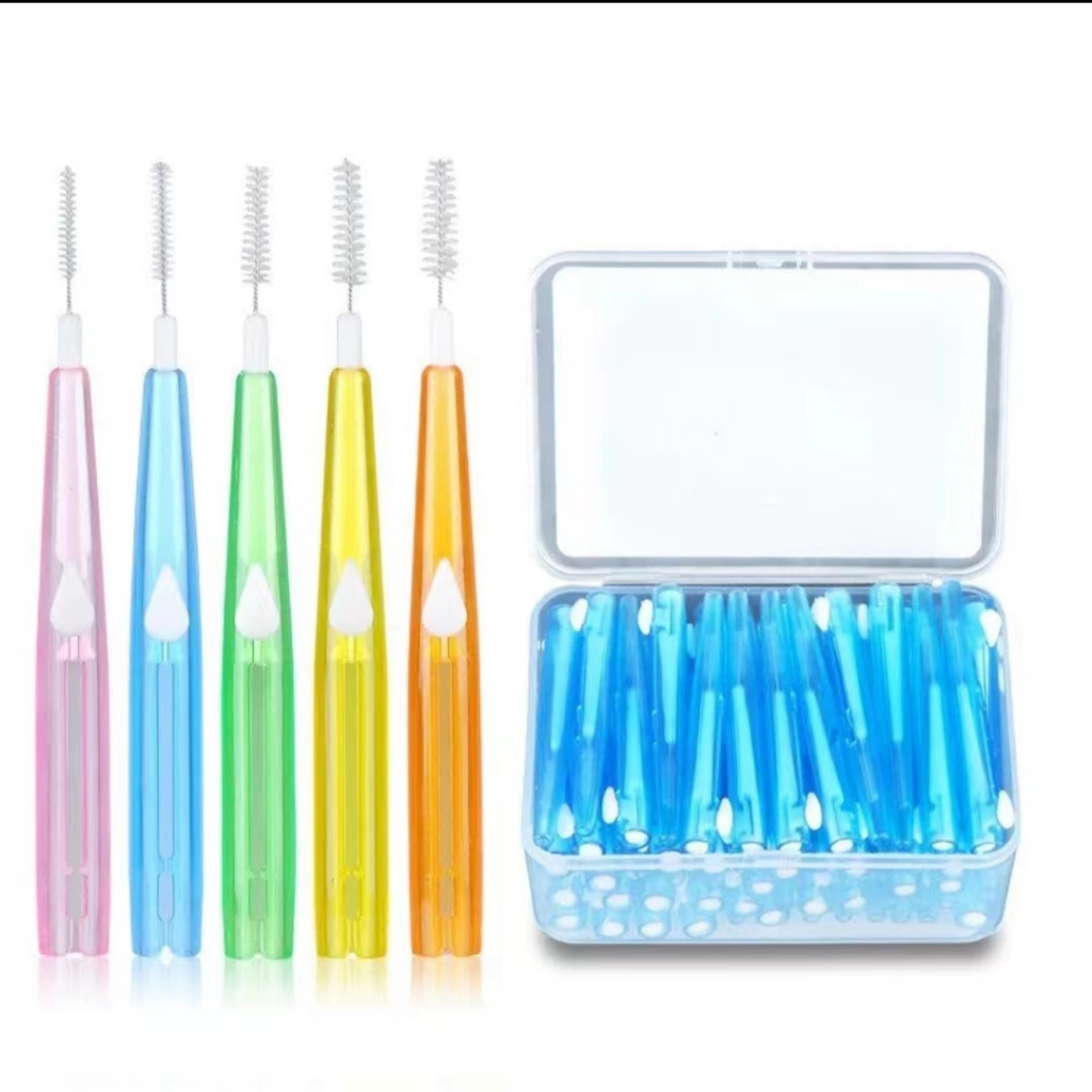 [cleanpik] 30X Orthodontic interdental brush Slim Soft PushPull