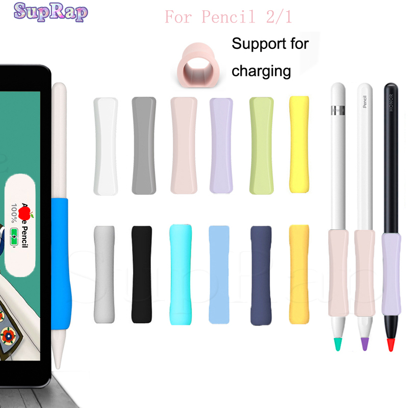 Support Charging Antiskid Grip Case For Apple Pencil 2/1 Universal ...