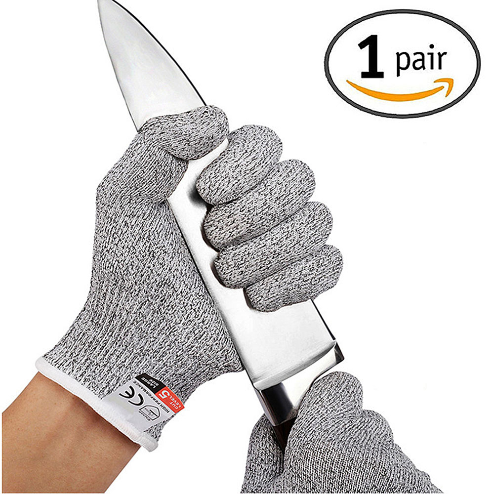Anti-cut Gloves Safety Cut Proof Stab Resistant Stainless Steel Wire ...