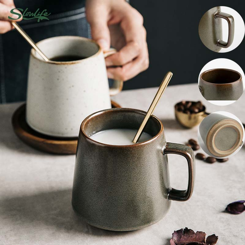 Ceramic mug Coffee mug Big cup Vintage cup Mug with handle Afternoon ...