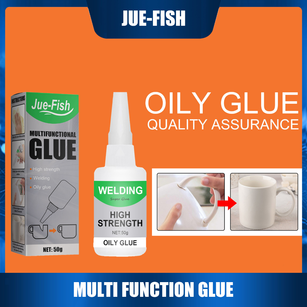 Jue-Fish 50g Multi Functional Glue 502 Strong Adhesive Liquid Strong ...