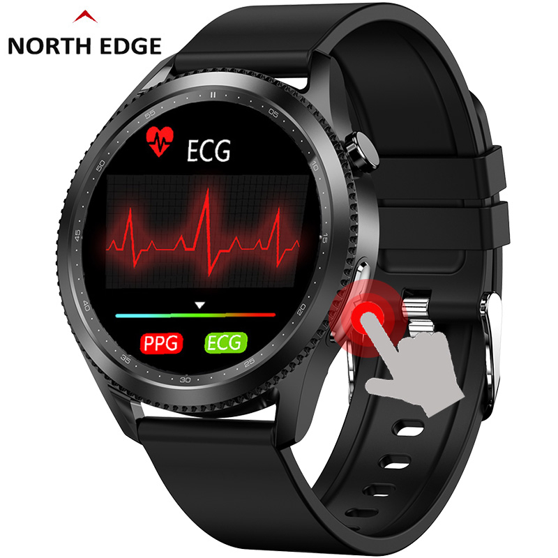 North Edge E102 GLU Smart Watch Ecg-Ppg Heart Rate Blood Oxygen ...