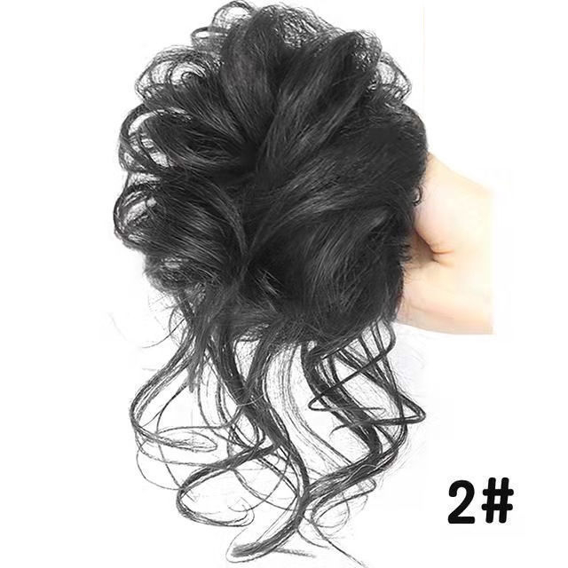 Wig Hair Tie Wig Bun Hair Rubber Band Fluffy Hair Volume Wig Bun Hair Rope Wig Hair Extensions