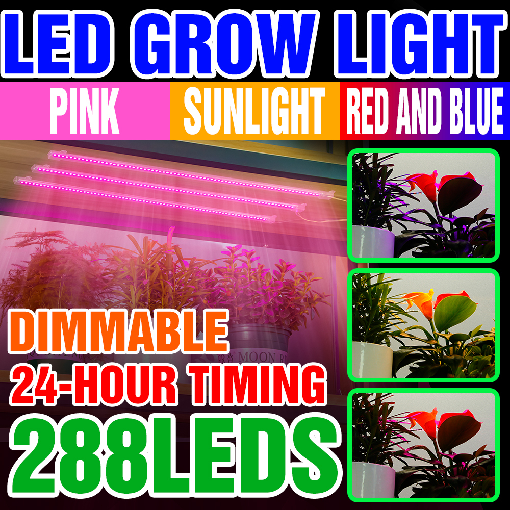 LED Grow Light USB 5V Hydroponic Full Spectrum Plant Lamp Indoor ...