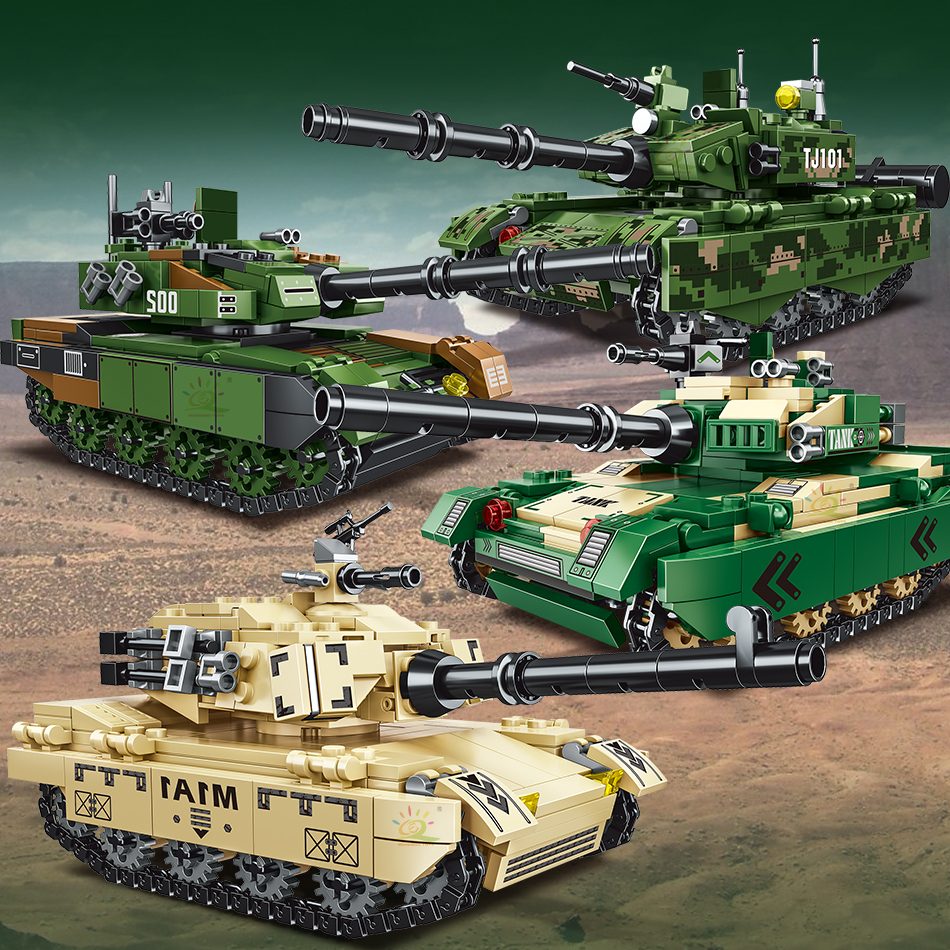 Military Series M1A1 /Leopard 2/Type 99/K2 Main Battle Tank Model ...