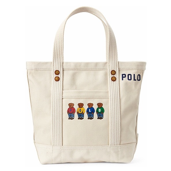 Ralph Four polo Bears Portable Canvas Bag Tote Shoulder Shopee