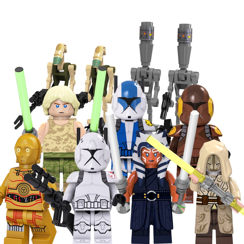 Bricks StarWars Movie Series BB8 Palpatine Clone Trooper Ahsoka Cal