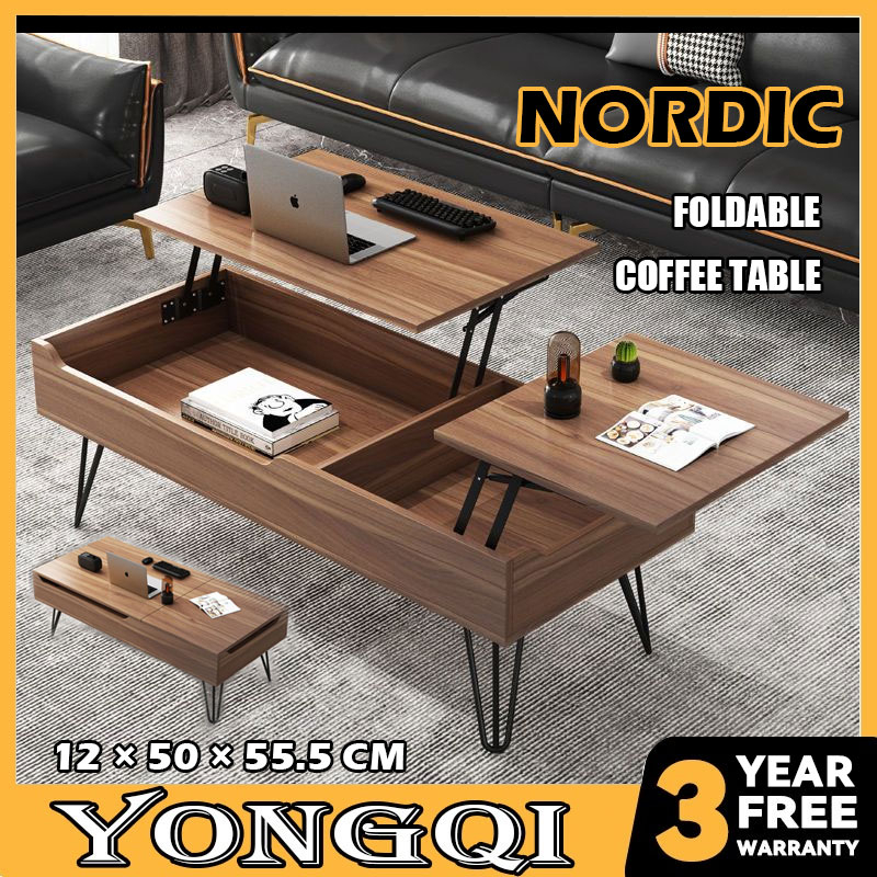 Foldable Coffee Table Dualuse Small Apartment Simple Nordic Creative