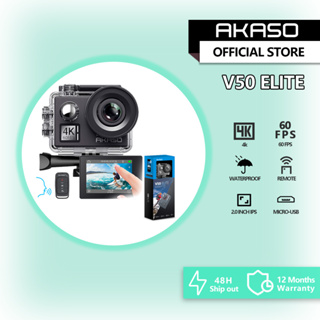 AKASO V50 ELITE - 4K 60fps Action Camera - Voice Control 