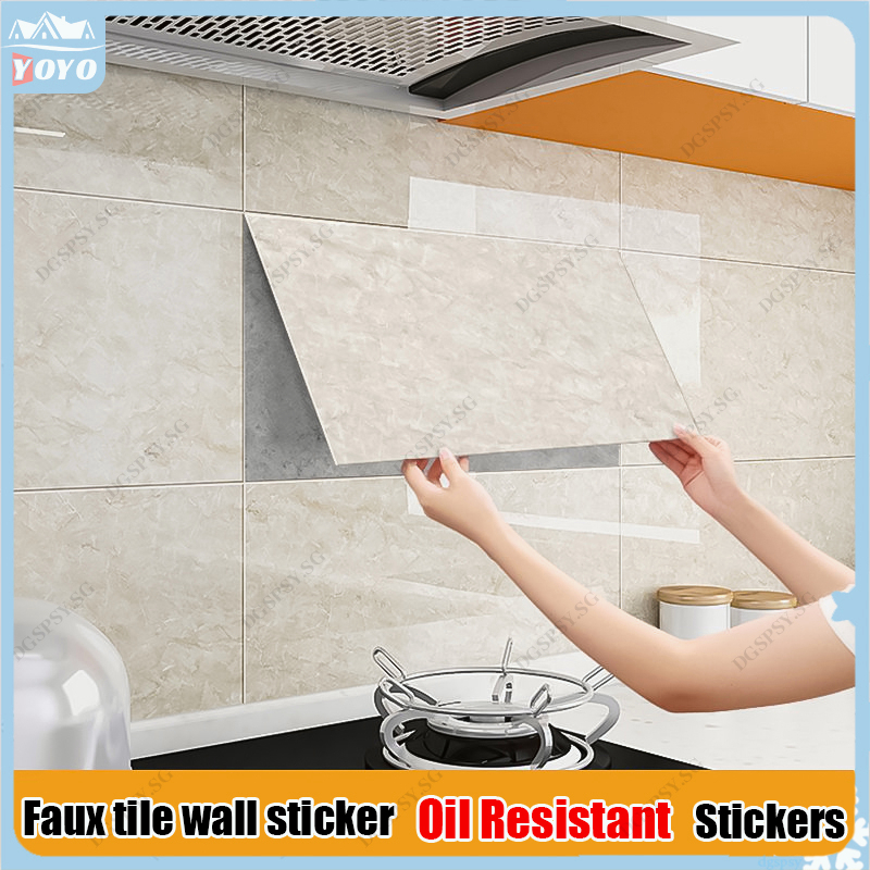 DIY wallpaper selfadhesive kitchen antigrease stickers selfadhesive