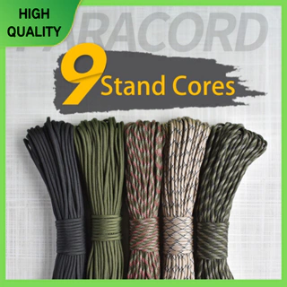 Parachuter Cord 2mm Dia 1 Strand Core Multi Function Paracord Survival Crafting Kits for Camping Climbing Tying Rope(15m)
