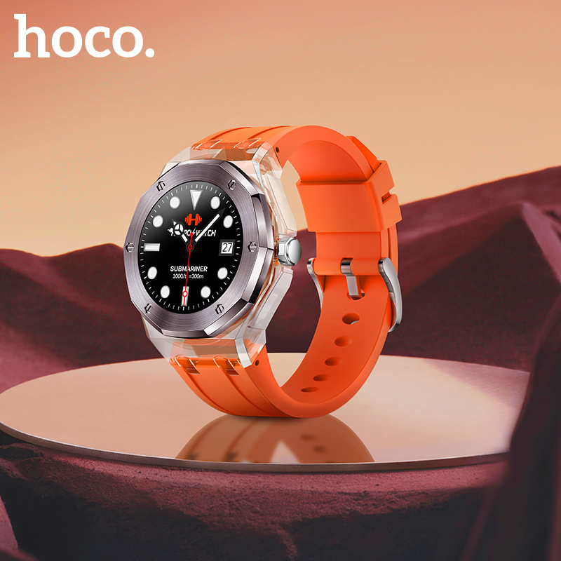 [Ready Stock] HOCO Original Y13 Smart Watch Unisex Touch Screen Sport Watches Fitness Watch 3ATM