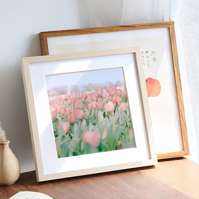 【Customizable Size】 Wooden Photo Frame Large Size Picture Frame Wall Decoration Accessories 【Without White Gasket]