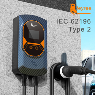 feyree Portable EV Charger Type2 32A 7KW EVSE Wi-Fi APP Control