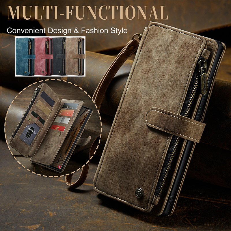 Leather Case For Samsung S23 S22 S21s20 Fe Ultra S10 Plus Caseme Luxury Retro Auto Closing 8978