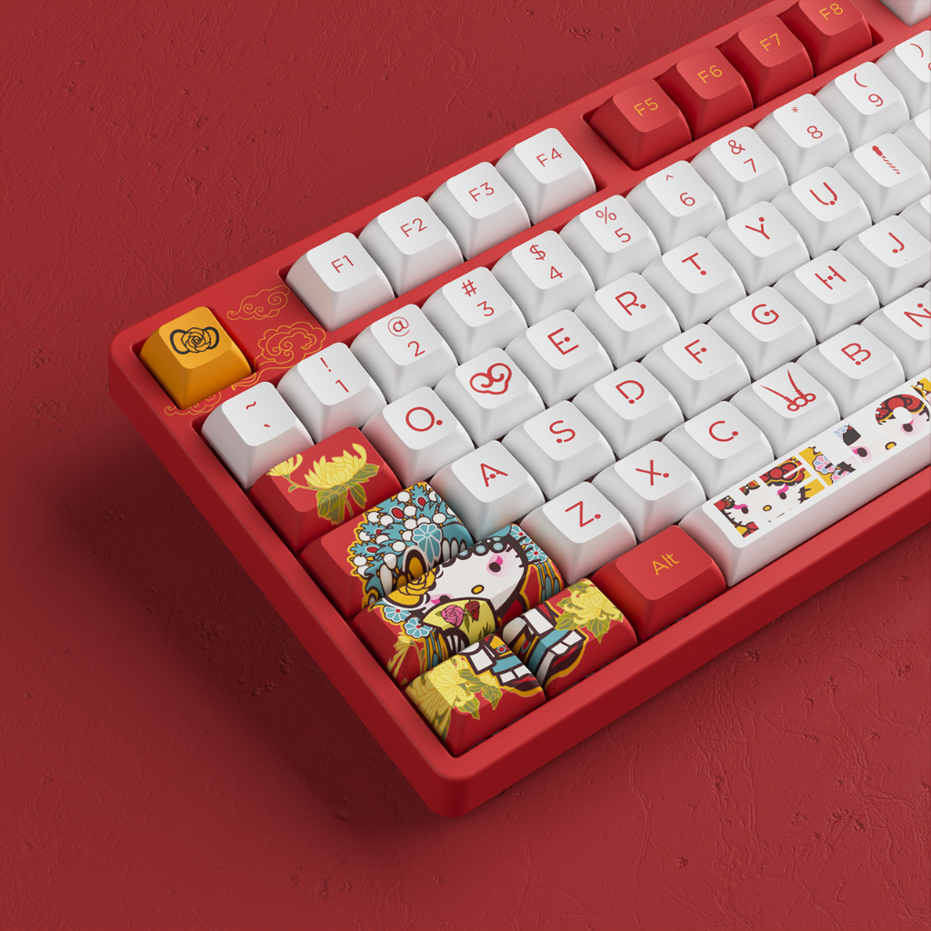 Akko Hello Kitty Peking Opera 5108S Wired Mechanical Keyboard with RGB ...