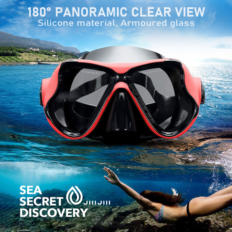[READY STOCK] The New tempered Glass Diving Mask Swimming Goggles for