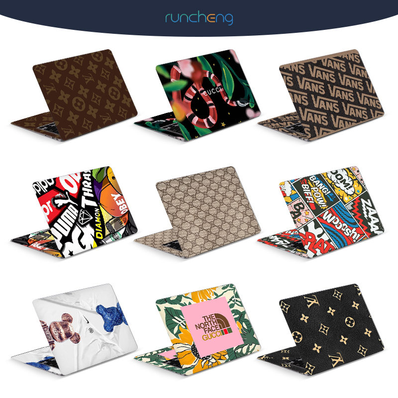 【2pcs】DIY Laptop Cover Sticker Brand Pattern High-Value Computer Skin Art Decal 12/13/14/15/17inch