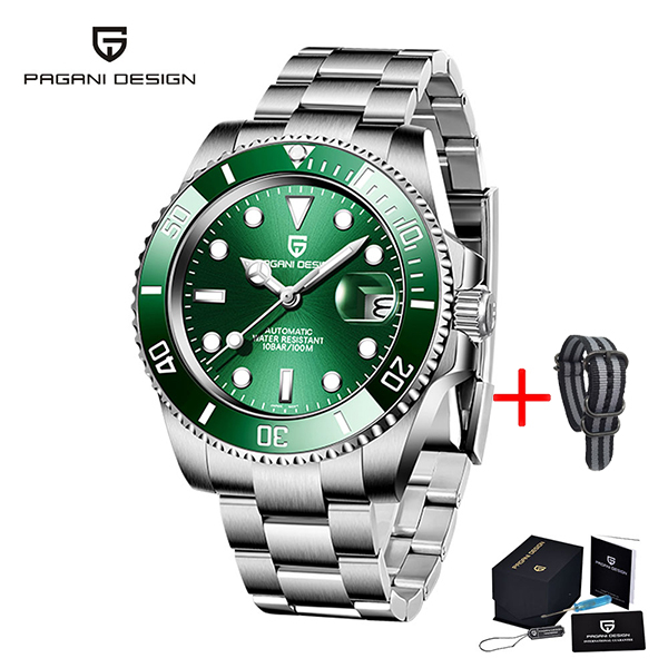 Pagani Design watch 40MM automatic watch Seiko NH35A watches men 100M submariner mechanical watch mens watch PD 1661