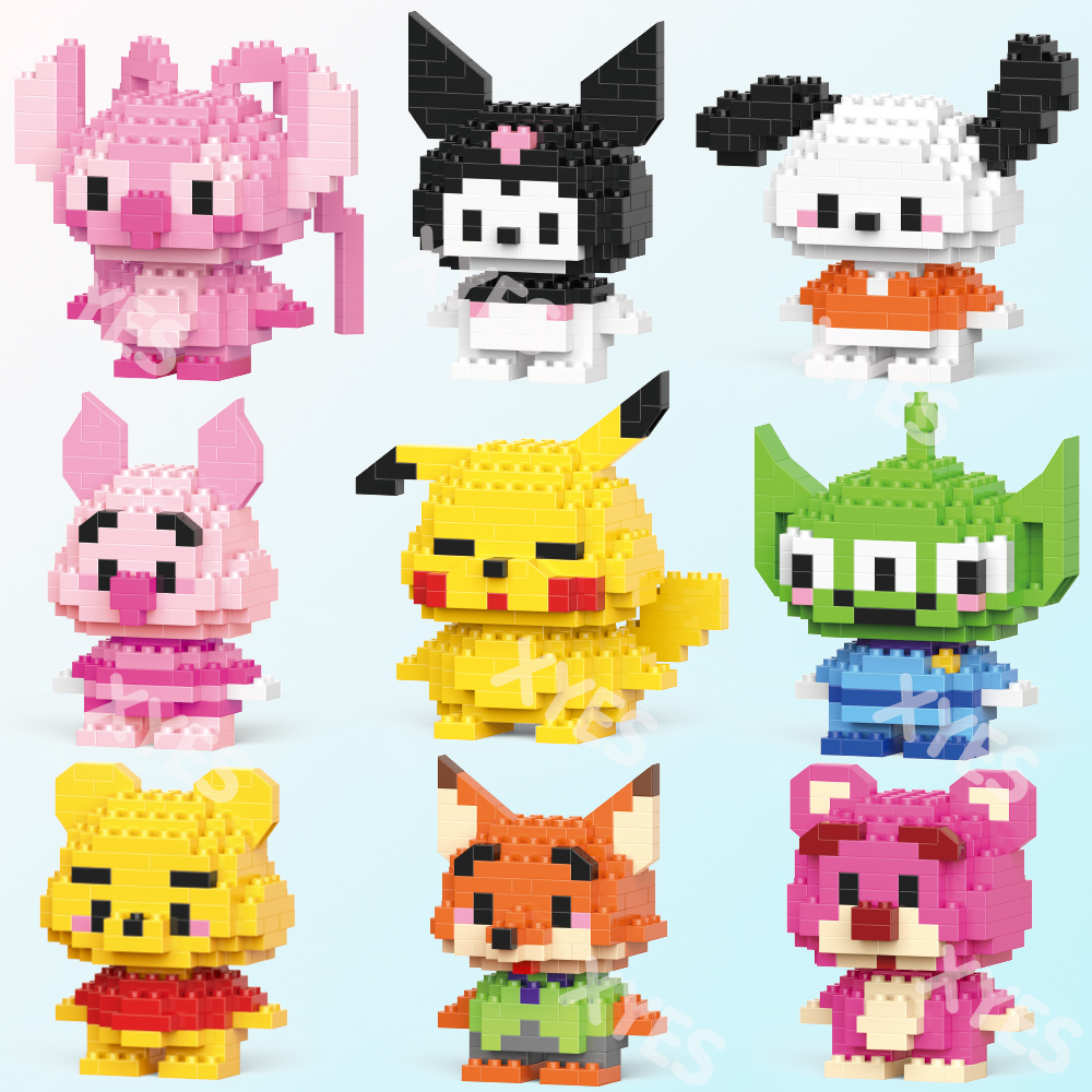Various 3D cute Cartoon animal building block toy gift