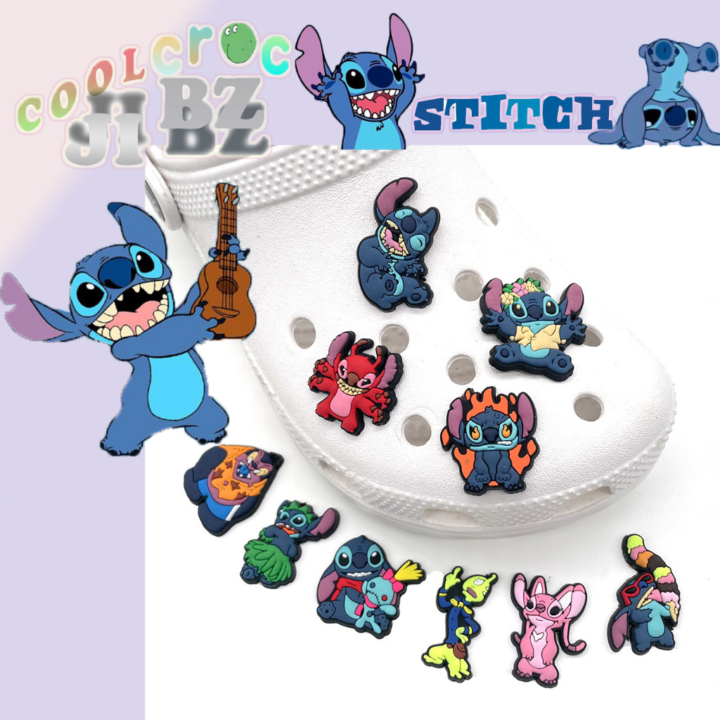 jibbitz for crocs Stitch, Lilo and Stitch Cute Cartoon Decorations