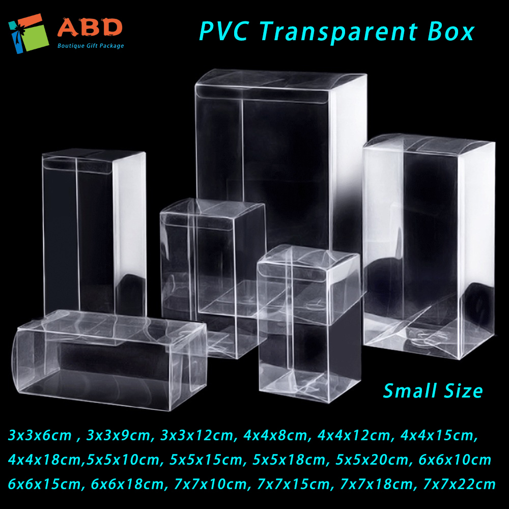 2 Inch 5x5x5cm Clear Favor Plastic Candy Gift Packaging PVC Box