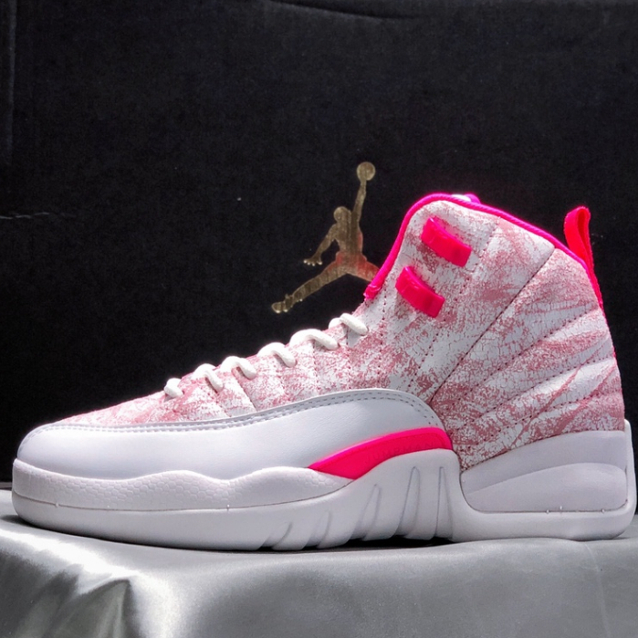 Air Jordan 12 "Ice Cream" Ice cream powder Ni**ke casual shoes Women's