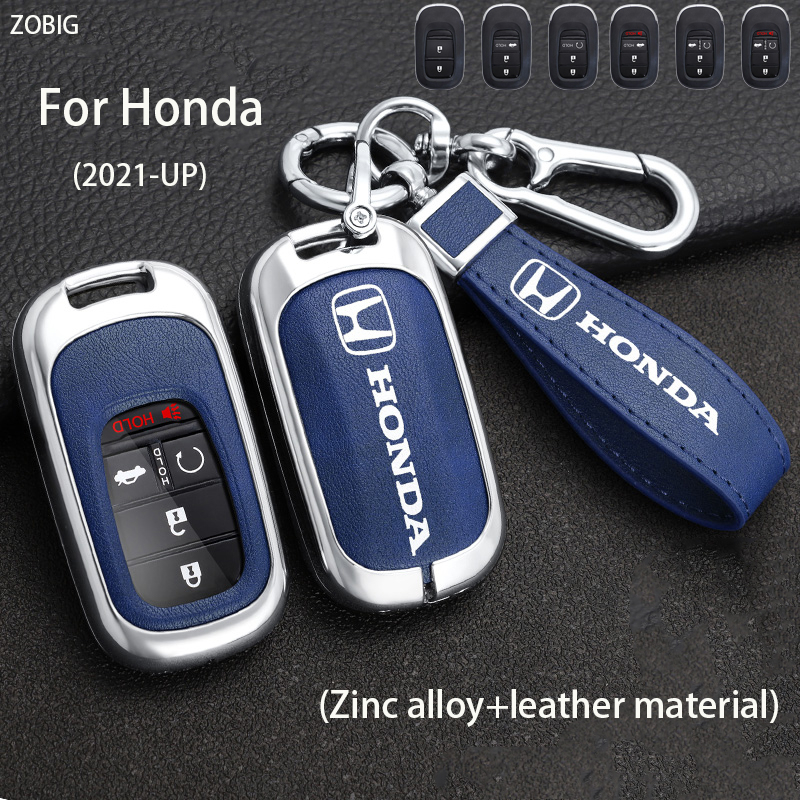 Zobig For Honda Key Fob Cover Key Fob Case For Honda Civic Cr V Xr V Smart Premium Zinc Alloy