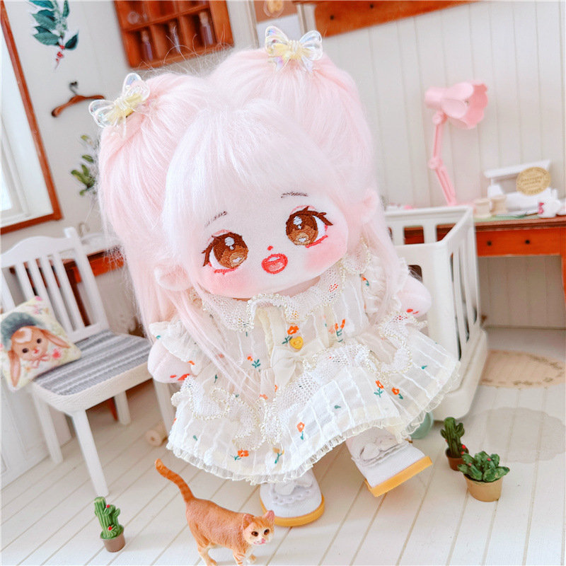 20CM Cotton Doll Clothes Replaceable Sweet Flower Lace Dress Plush Toy ...