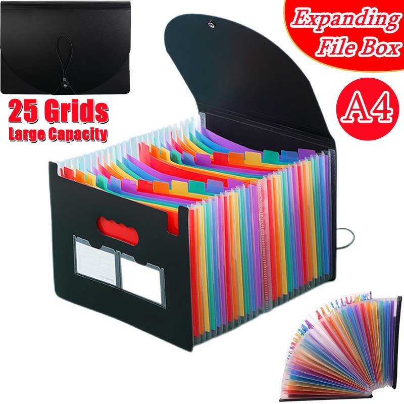 🔥Ship 24H🔥A4 Expanding File Folder Document Organizer 13/24 Layer Multilayer File Bag Portable