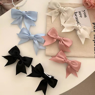 1pc Women's Large Frosted Bow Knot Hair Clip, Fashionable Shark Gripper  Hairpin For Updo Style, Simple But Durable