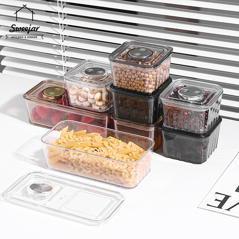 SWEEJAR Stackable Food Fruit Fridge Storage Organizer Ginger Garlic ...