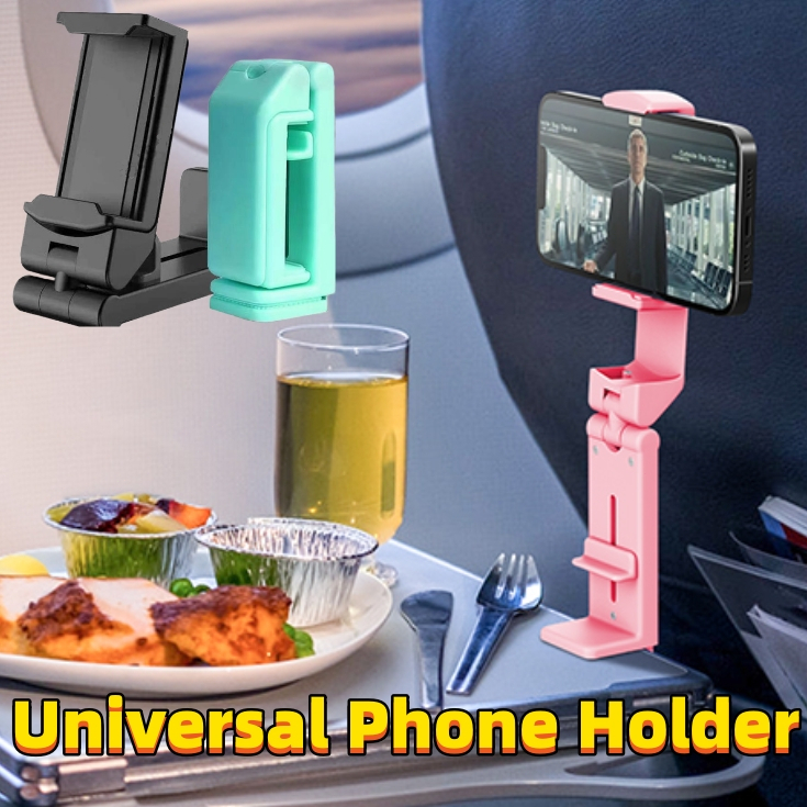 UNIVERSAL GENUINE SNAP STAND DESK CAR PLANE MOBILE PHONE MOUNT HOLDER - BLACK