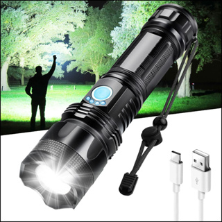 360 Light Portable Outdoor Emergency Lighting Black USB LED Rechargeable  Flashlight - China Multifunction Flashlights, Zoom Torch