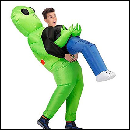 Inflatable Alien Rider Halloween Costume for Adults and Kids Cosplay ...